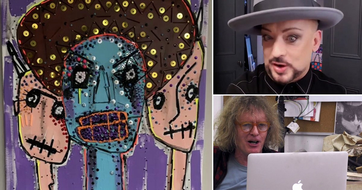 Grayson’s Art Club series 2: First look at Boy George’s eccentric painting for new season launch