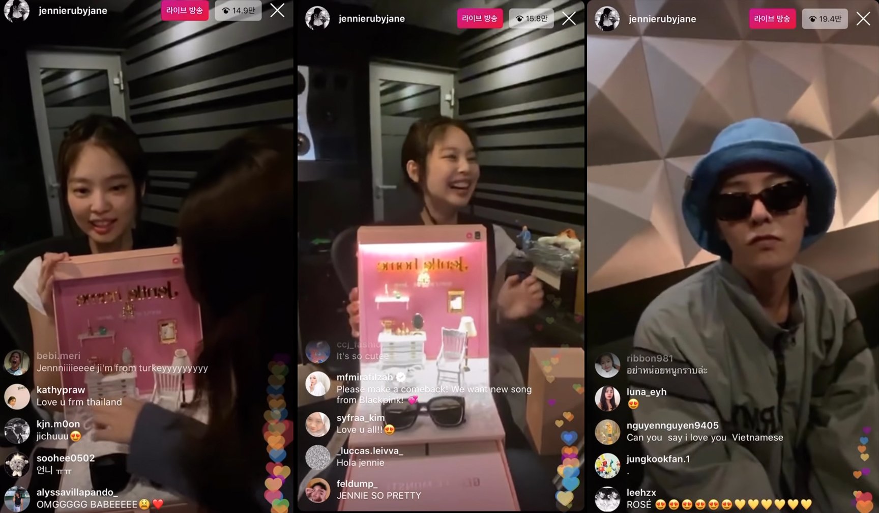 Netizens revisit BLACKPINK's old Instagram Live and speculate that Jennie and G-Dragon were dating even then