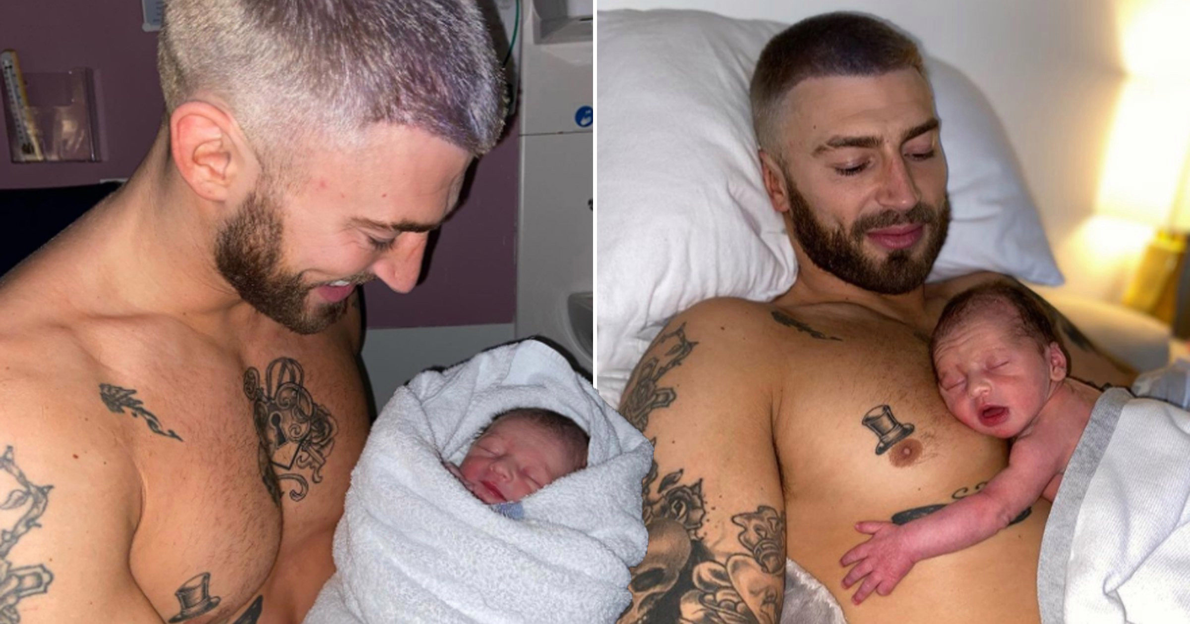Jake Quickenden shares first photos of baby boy as he welcomes first child with Sophie Church