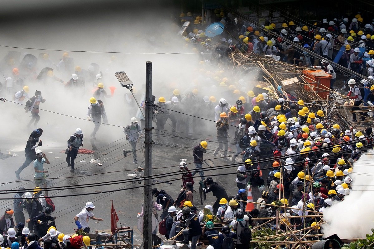 Myanmar police break up protests as ASEAN diplomatic effort stalls