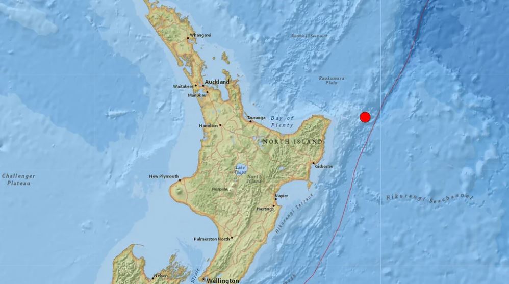 新西兰发生6.9级地震 当局发布海啸预警