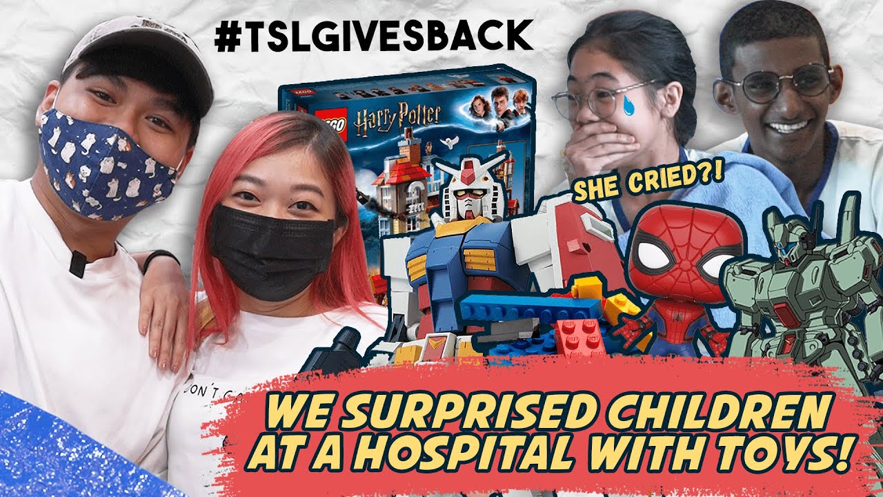 We Surprised Children At A Hospital With Toys! #TSLGivesBack