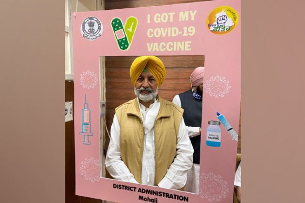 Health Minister Balbir Singh Sidhu gets jab of Covid vaccin