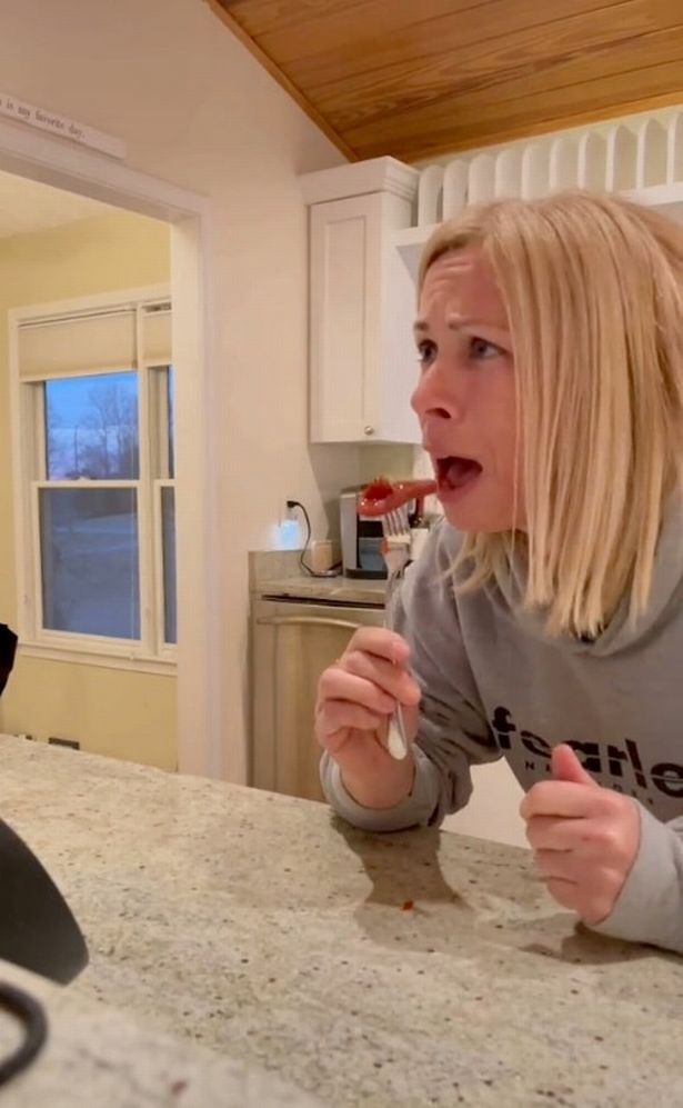 Mum almost causes son to 'pass out' after gory tongue prank goes terribly wrong