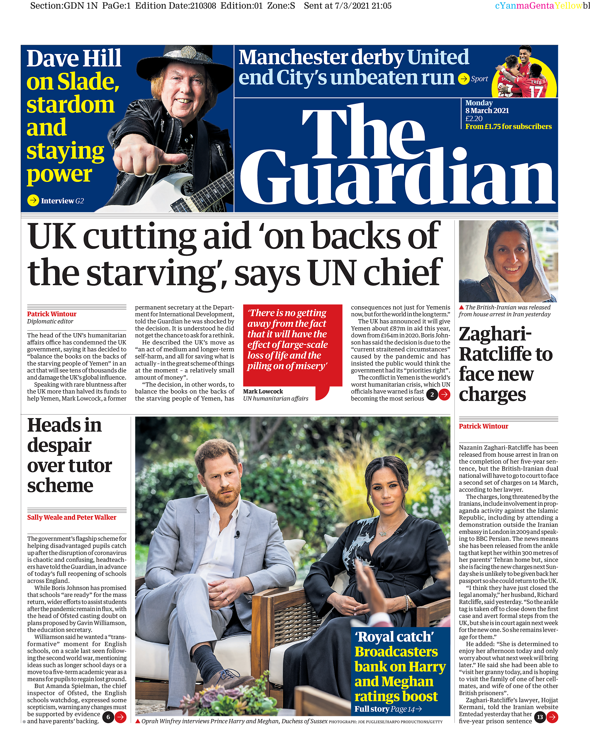 Here's How British Newspapers Are Covering Prince Harry And Meghan Markle's Sensational Interview With Oprah
