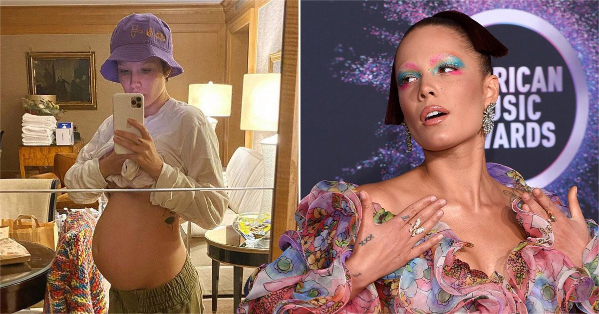 Halsey shares adorable baby bump snap as she continues to document pregnancy journey