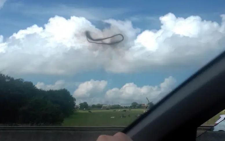 TikToker Shares Video Of Strange Black Ring In Sky