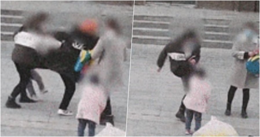 孩子玩耍时绊倒　双方家长互踹对方小孩…警员调停被呼巴掌