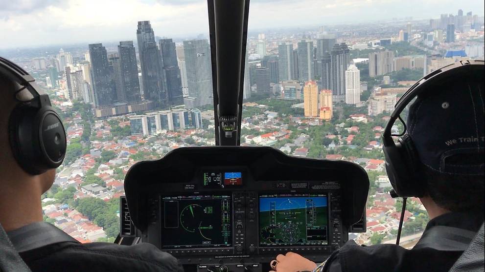 In gridlocked Jakarta, Indonesia's first airport helicopter service targets niche market