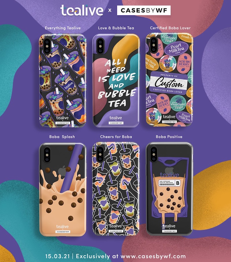 Get your boba lover certification with Tealive X Casesbywf Limited Edition handphone cases