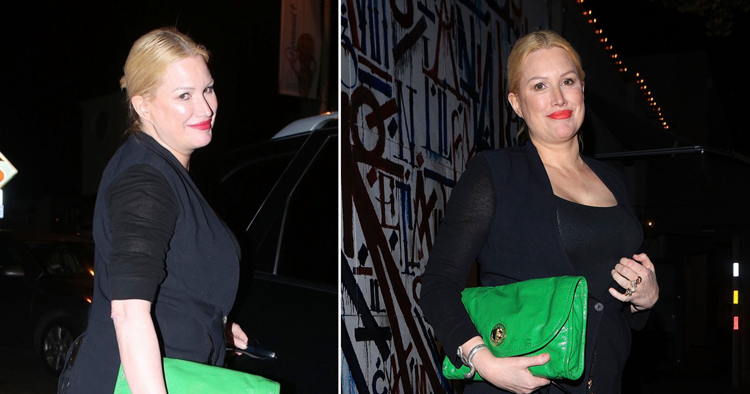 Alice Evans flashes smile while out for dinner as she brushes off Ioan Gruffudd divorce