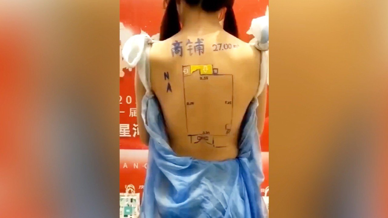 Property developer in China accused of ‘consuming women, selling vulgarity’ for turning models’ bodies into floor plan brochures