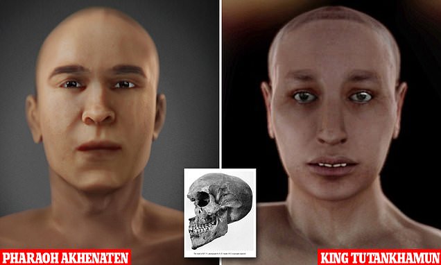 Facial reconstruction of King Tutankhamen's father shows he had similar features to his son