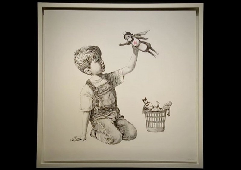 Street artist Banksy's tribute to healthcare workers sells for record $27m