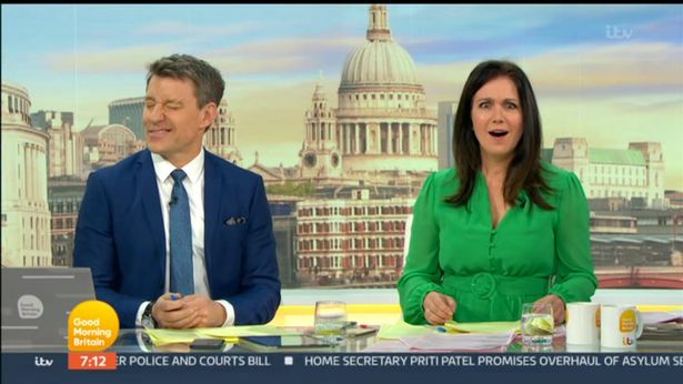 Ben Shephard left red-faced after Susanna Reid nipple comment in GMB slip-up