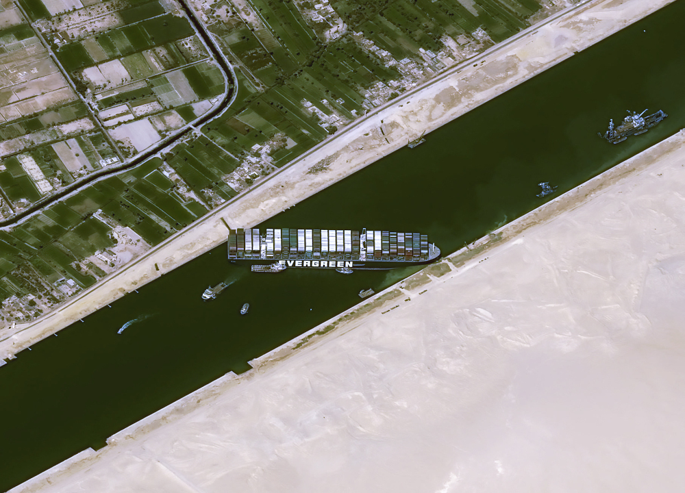 Egypt shuts Suez Canal amid struggle to refloat grounded megaship