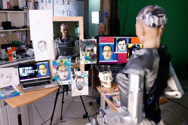 The Latest Artist Selling NFTs? It’s a Robot.