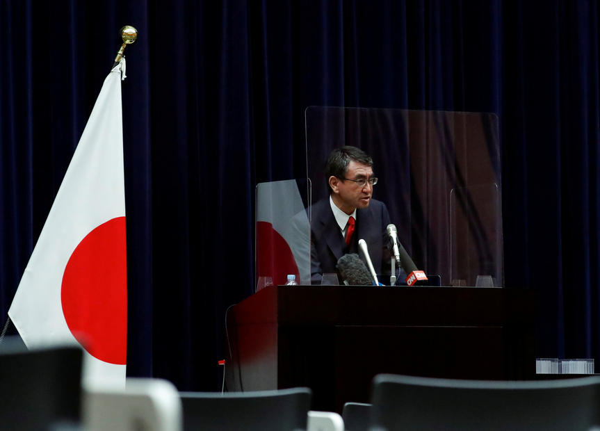 Japan vaccine czar Kono says inoculation pace to accelerate in May