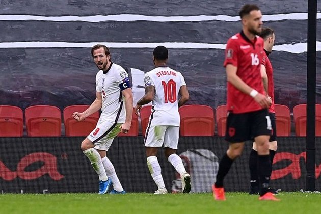 Kane ends England goal drought to sink Albania