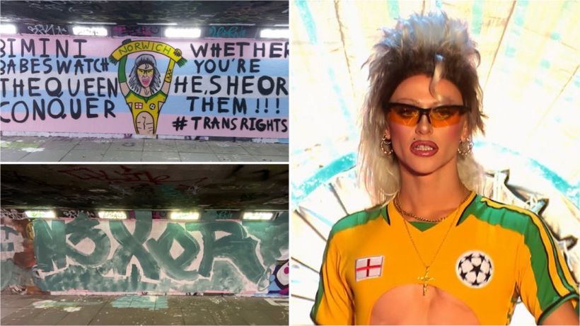 Drag Race UK: Bimini Bon Boulash mural painted over