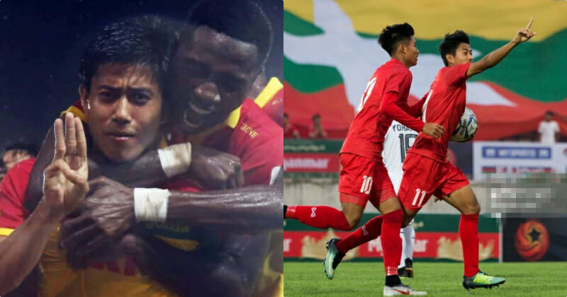 Myanmar Footballer Punished For Showing Hand Sign In Support Of Anti-Protest Movement