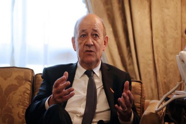 French Foreign Minister Le Drian arrives in India