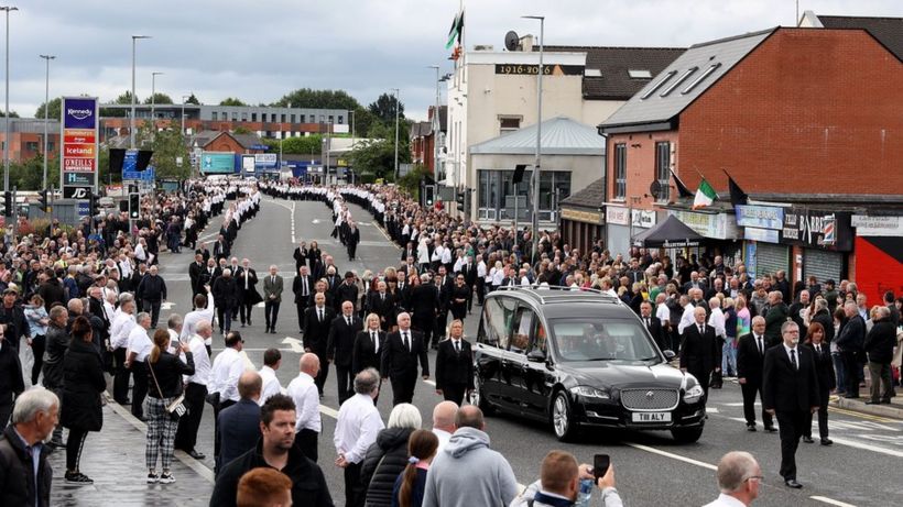 Bobby Storey funeral: Policing in NI 'never more politicised or toxic'