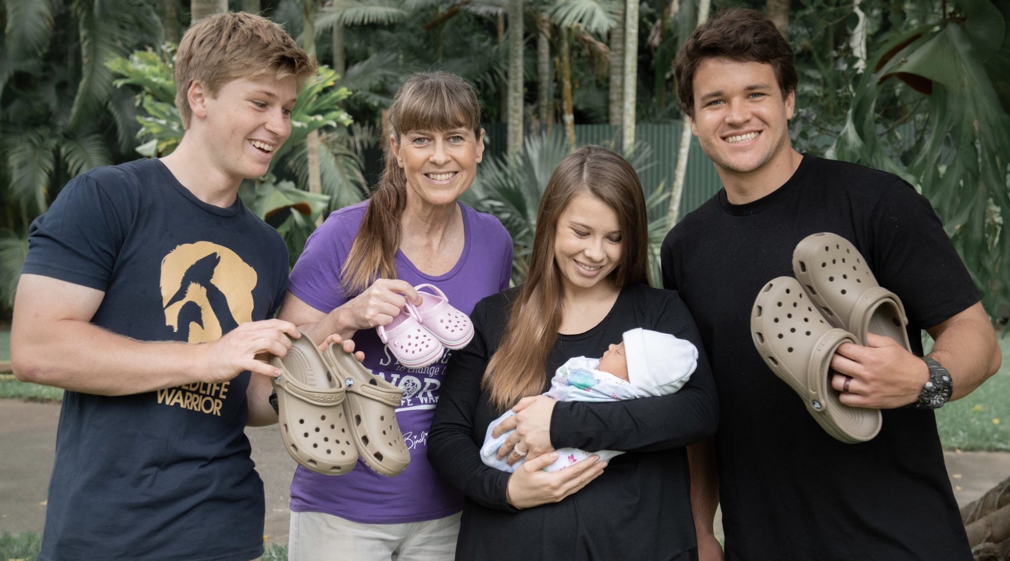Bindi Irwin and Family Share Hilarious April Fools' Day Photo of Baby Grace's 'First Croc Encounter'