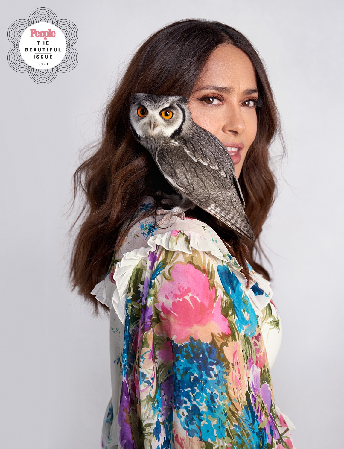 Salma Hayek Says Her 'Curious' Pet Rescue Owl Has Great Taste: 'She Like Good Wine, This One'