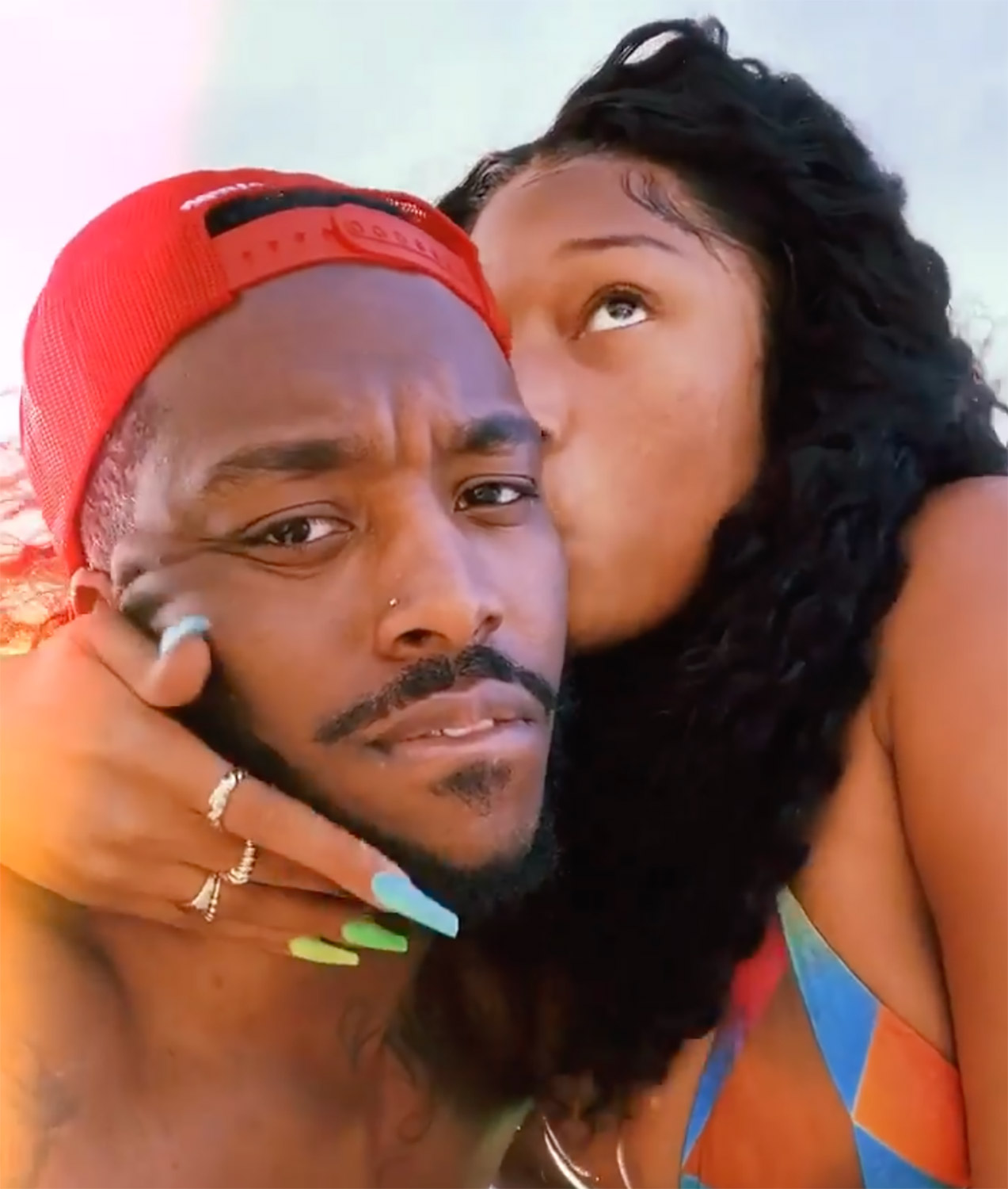 Megan Thee Stallion Wears Sexy Bikini in PDA-Filled Video with Boyfriend Pardison Fontaine