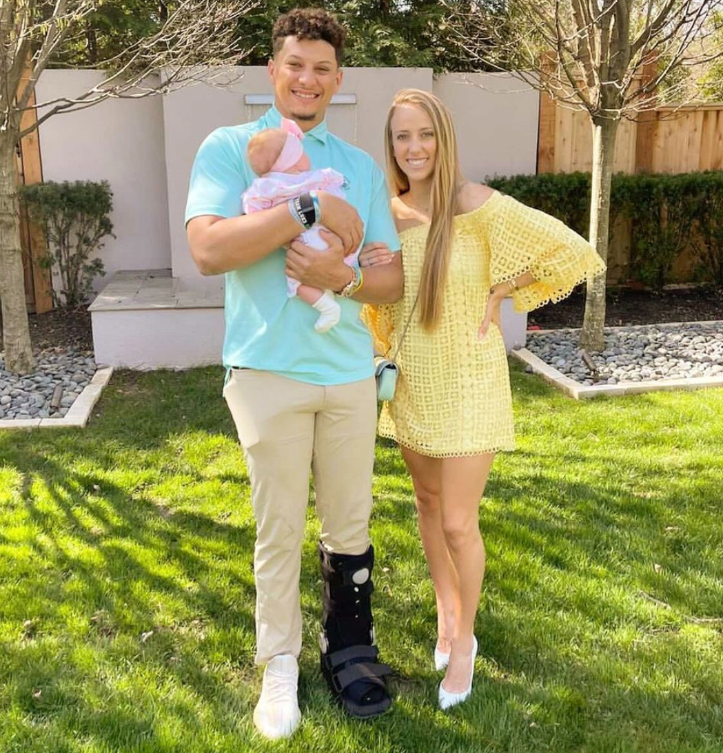 Patrick Mahomes and Brittany Matthews Celebrate Baby Sterling's First Easter with Cute Family Photo