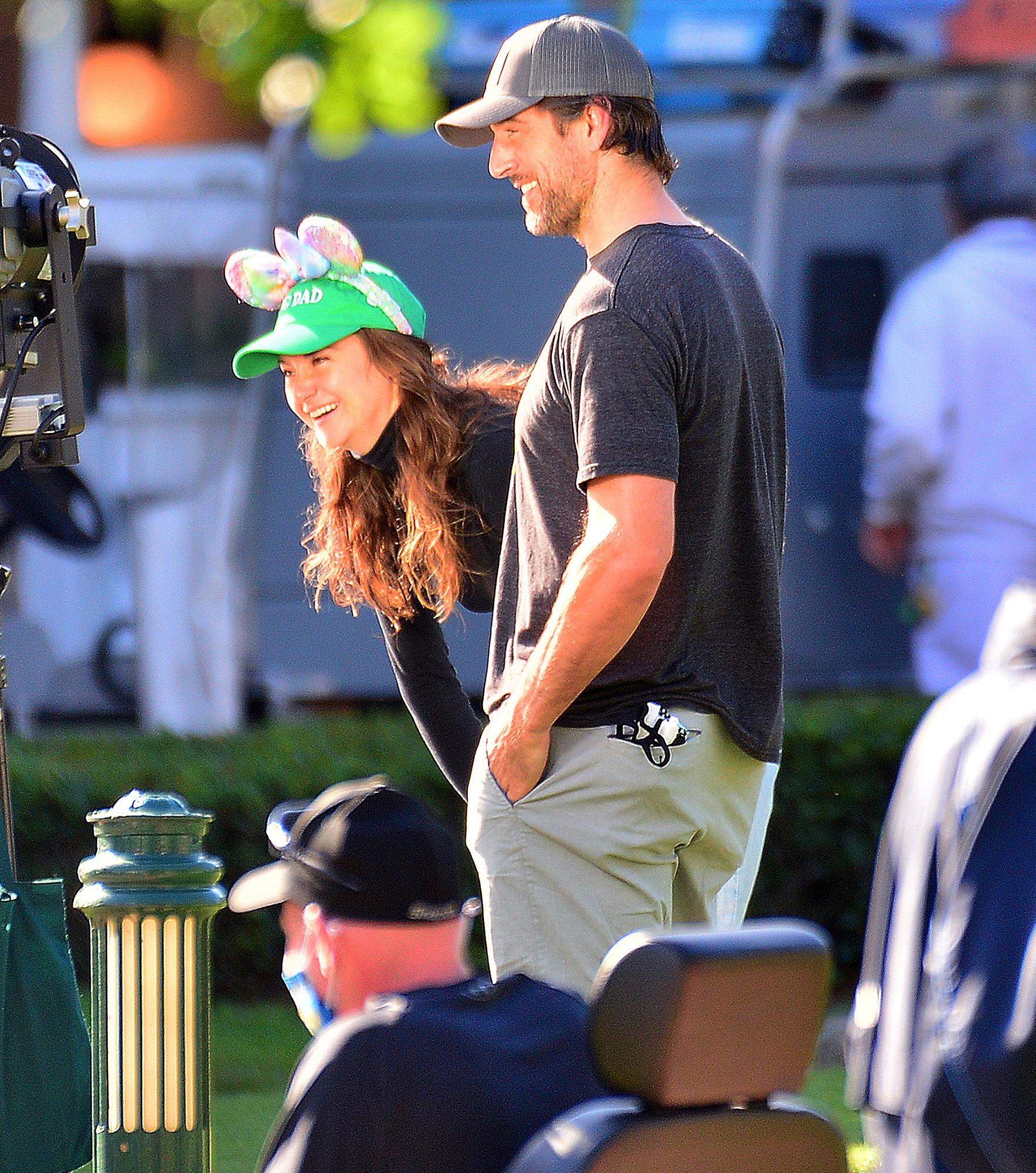 Aaron Rodgers Talks 'Cuddle Time' with Fiancée Shailene Woodley During Visit to Disney World