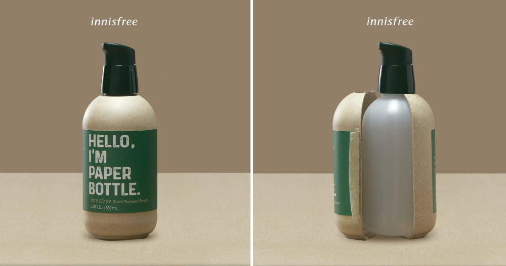 Innisfree advertises utilising ‘paper bottle’ but actually has plastic bottle hiding inside
