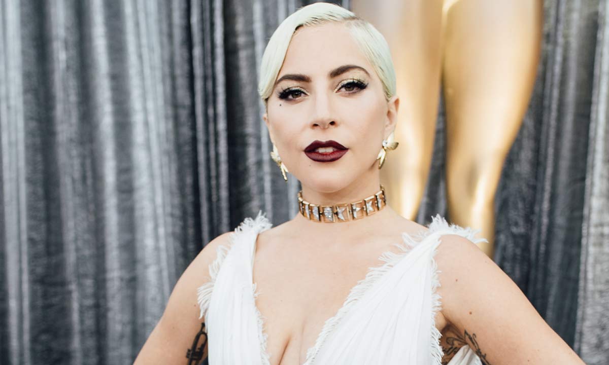 Lady Gaga looks incredible in stunning white lace wedding dress