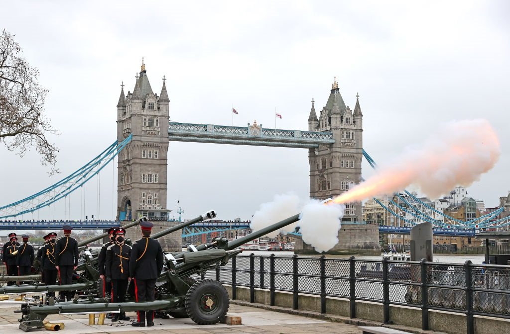 Artillery guns fire across UK in tribute to Prince Philip