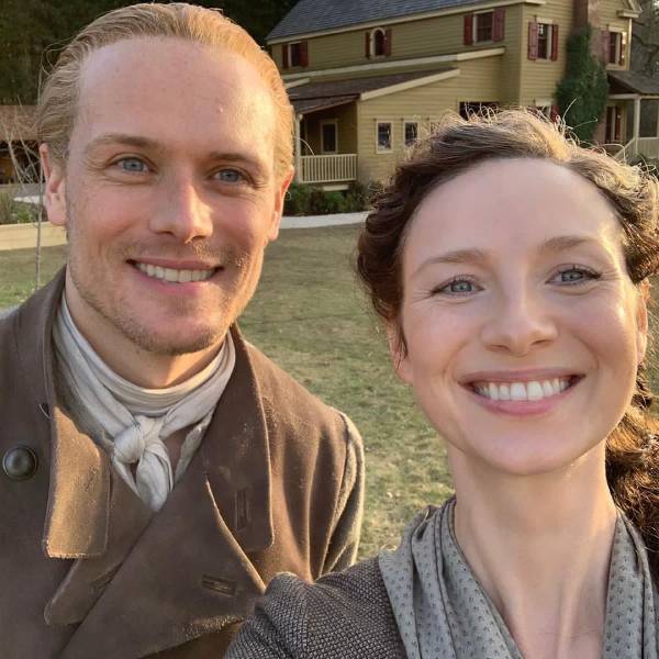 Outlander's Sam Heughan and Caitriona Balfe's selfie has fans saying the same thing