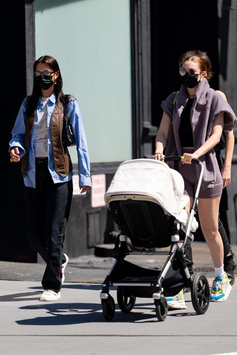 Gigi and Bella Hadid Took Baby Khai for a Casual Walk in New York City