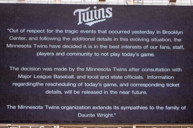 Twins, Red Sox to play on Tuesday
