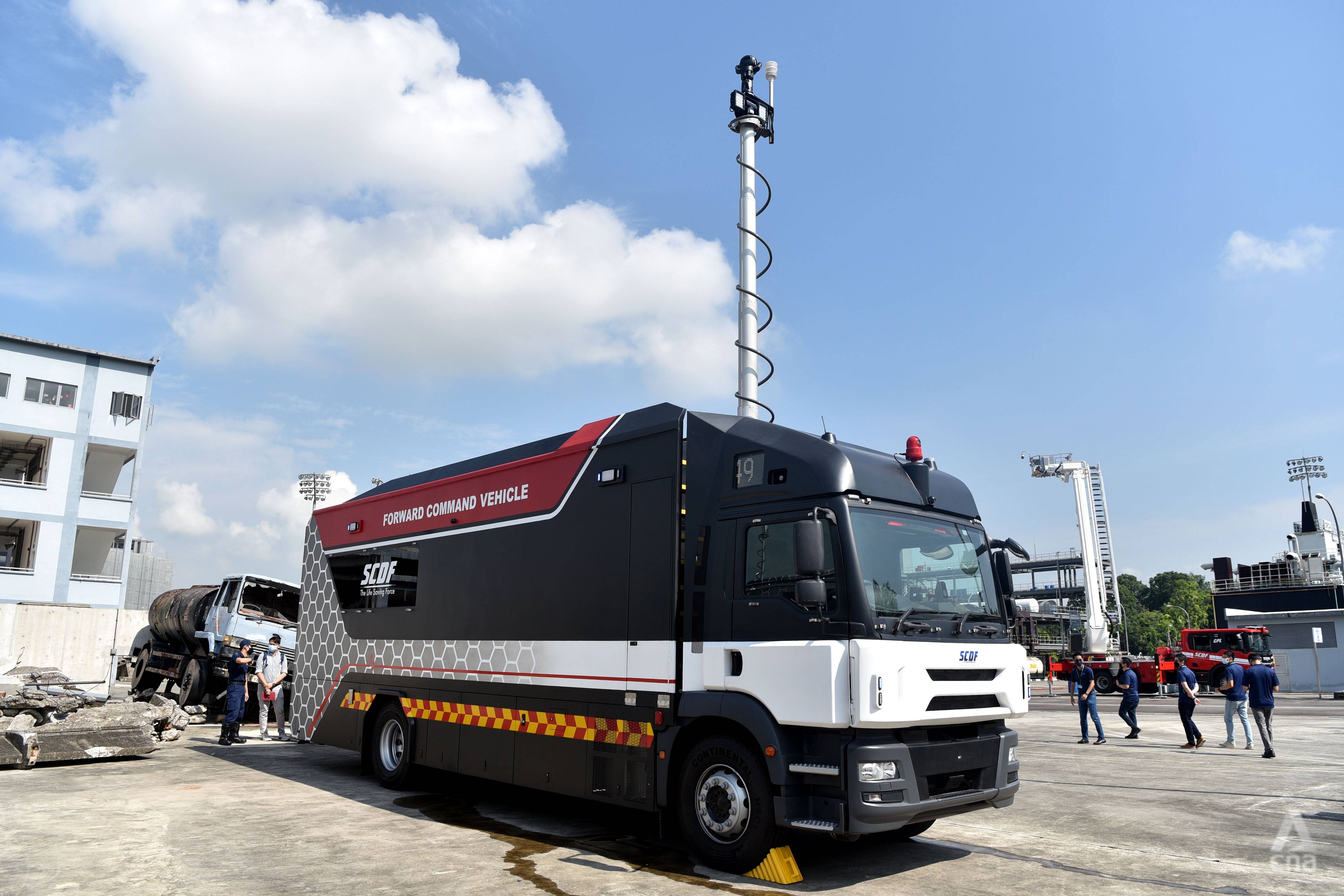 SCDF to roll out new ambulance that can self-decontaminate and automatically load stretcher