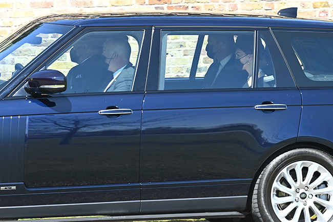 Prince William and Kate depart Kensington Palace for Prince Philip's royal funeral