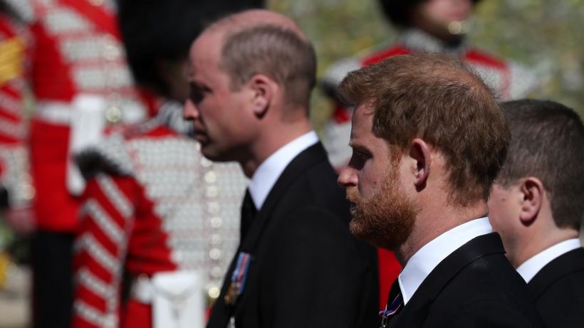 Prince Philip funeral: William and Harry seen chatting after ceremony