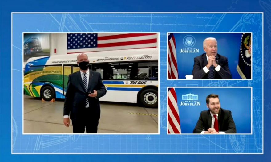 Biden says US must boost EV production to surpass China
