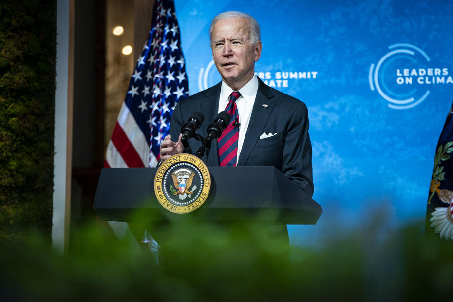 US pledges to halve its emissions by 2030 as Biden opens climate summit