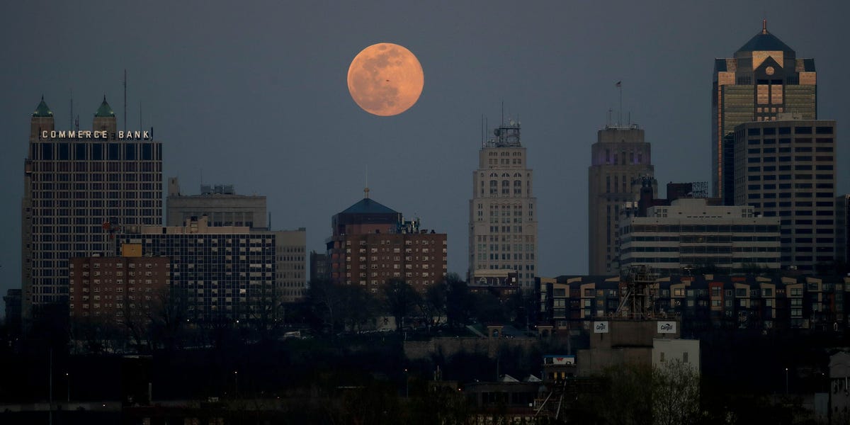 This year's first supermoon, the 'Pink Moon,' will rise on Monday. Here's how to spot the rare event.