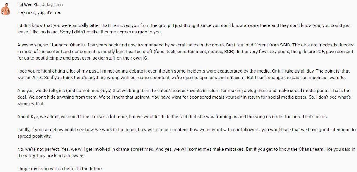 Sginstababes founder gets called out for ‘exploiting’ xmms, he says ohana s’pore is different