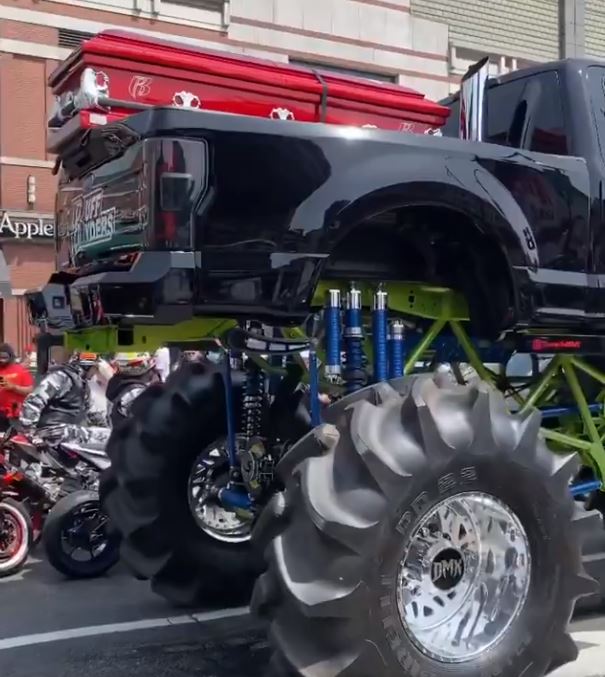 Monster Tuck Carries DMX's Coffin As Funeral Brings Brooklyn To Standstill