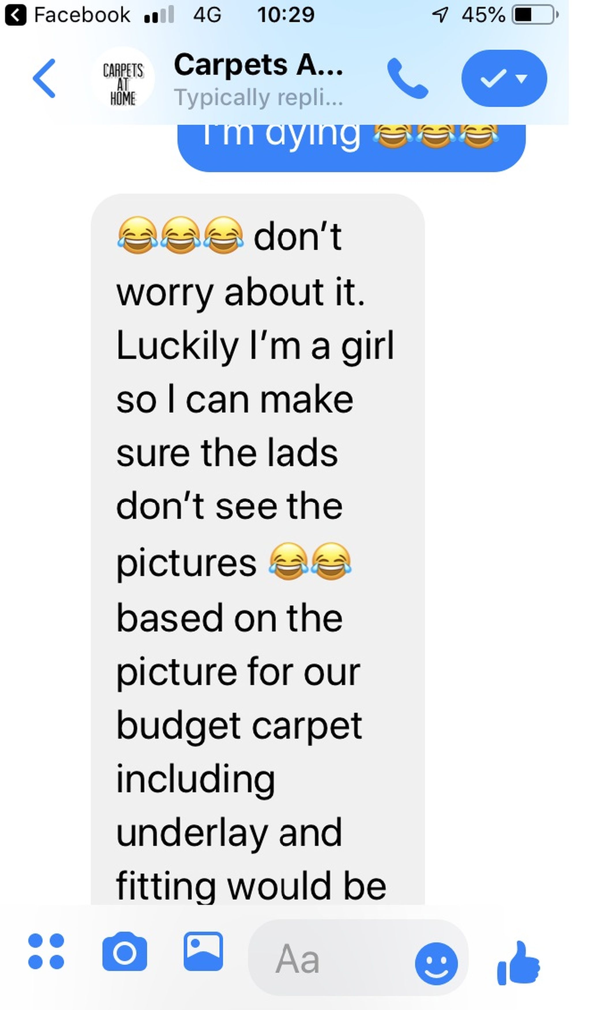 'Mortified' Mum Accidentally Sends Picture Of Burnt Bum To Carpet Fitters