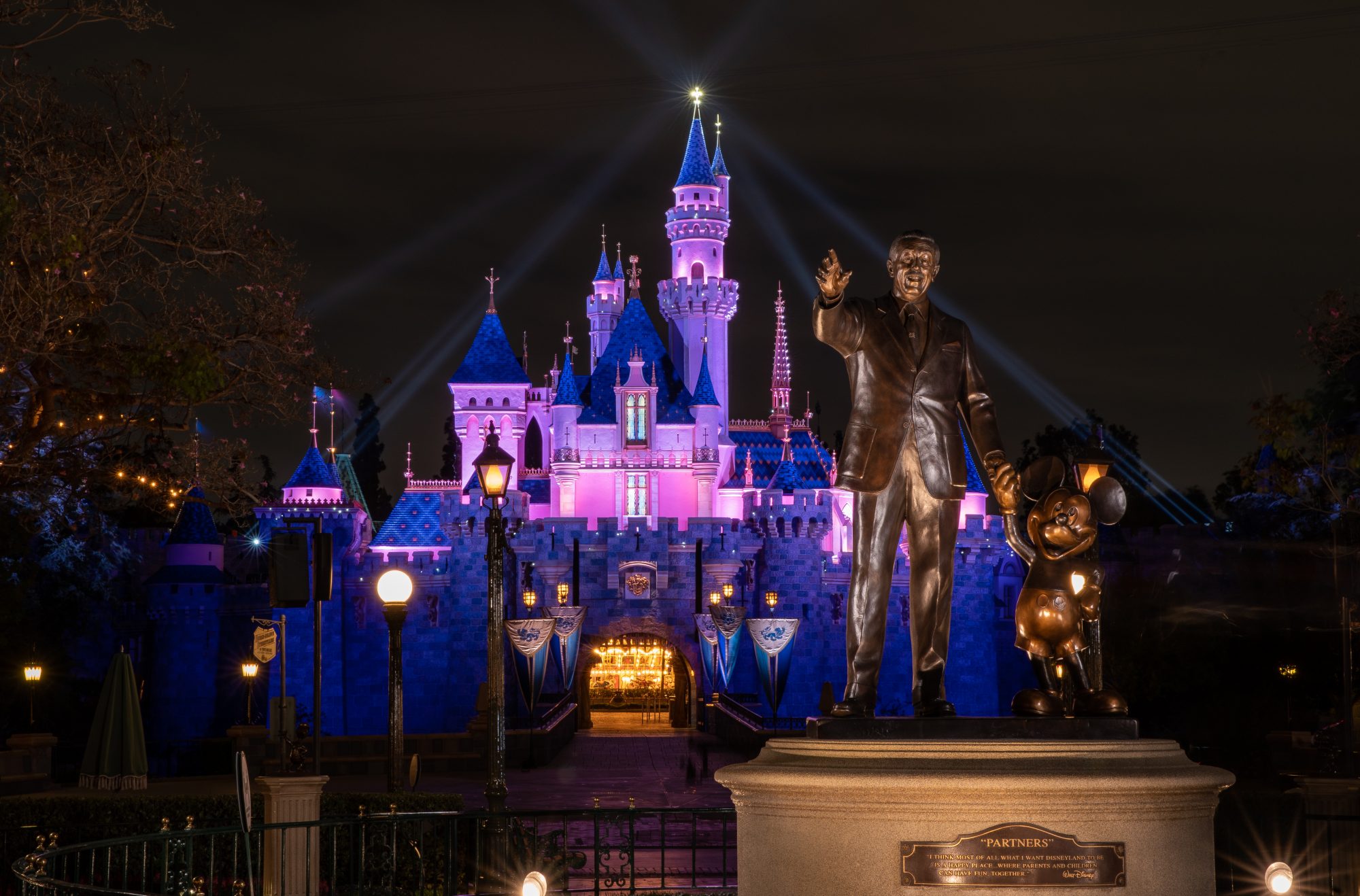 Watch the Magical Moment Disneyland Lights Up Sleeping Beauty Castle After a Year-Long Shutdown