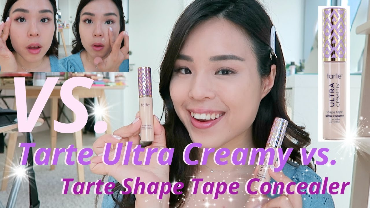 Comparing the Tarte Shape Tape vs. Tarte ULTRA CREAMY Concealer!