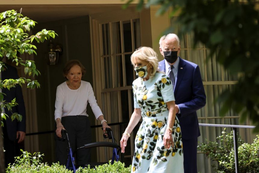 Biden meets ex-US president Jimmy Carter in Georgia